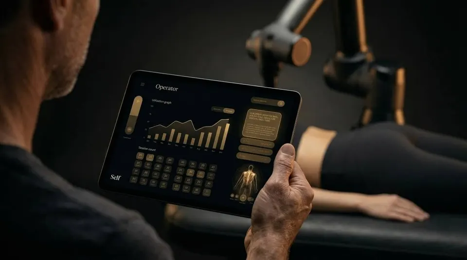 An operator reviewing sessions and utilization on the Self dashboard